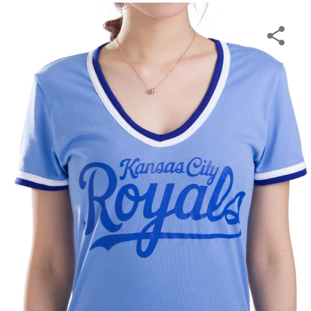 PINK MLB Kansas City Royals fitted t-shirt S